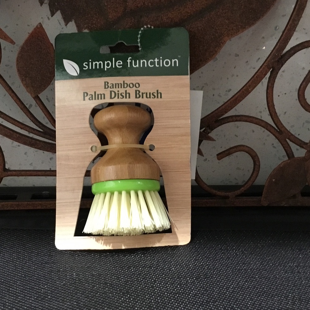 Bamboo Palm Dish Brush - Green Bristles